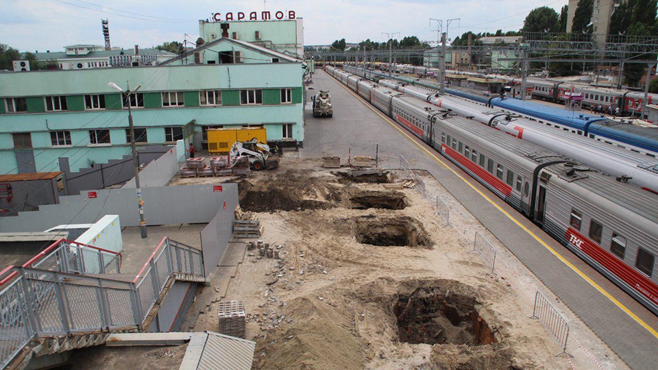 Реконструкция саратовского вокзала. Пассажиров защитят от осадков навесами