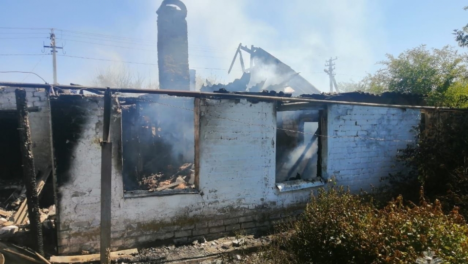 В саратовском селе на пожаре погиб мужчина