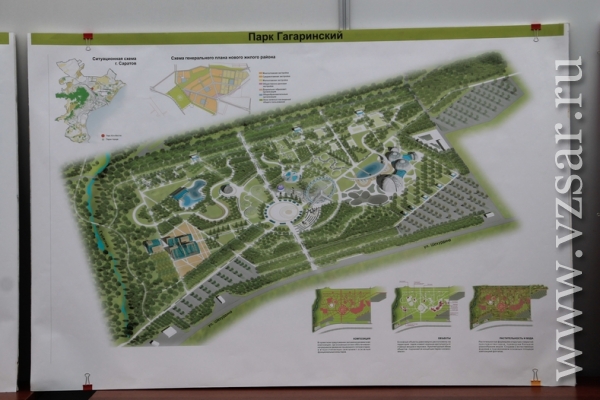 План парка гагарина саратов
